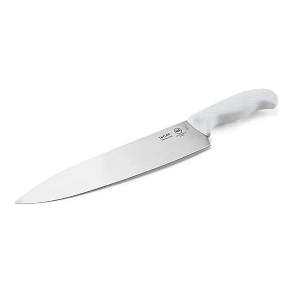 Taylor 5248365 10" Chef Knife with White Silicone Handle