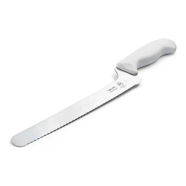 Taylor 5248369 10" Bread Knife with White Silicone Handle