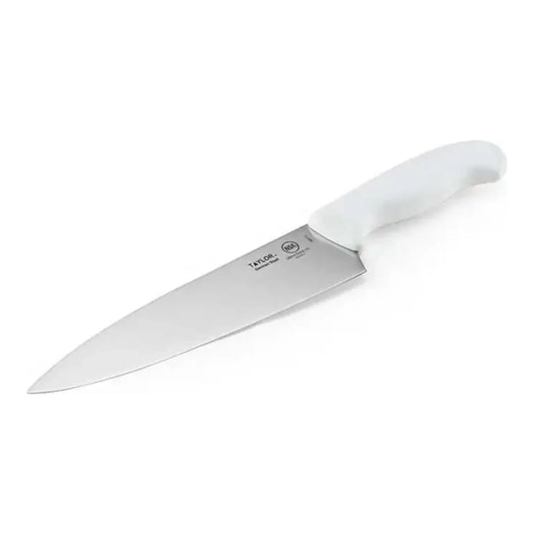 Taylor 5248371 8" Chef Knife with White Silicone Handle