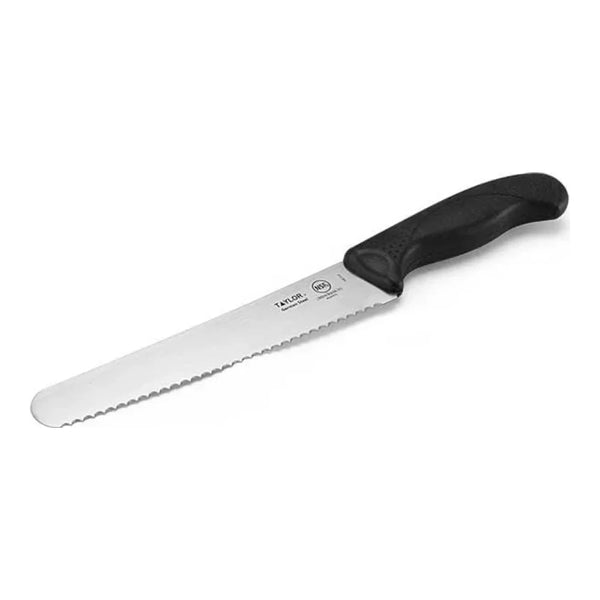 Taylor 5248372 8" Bread Knife with Black Silicone Handle