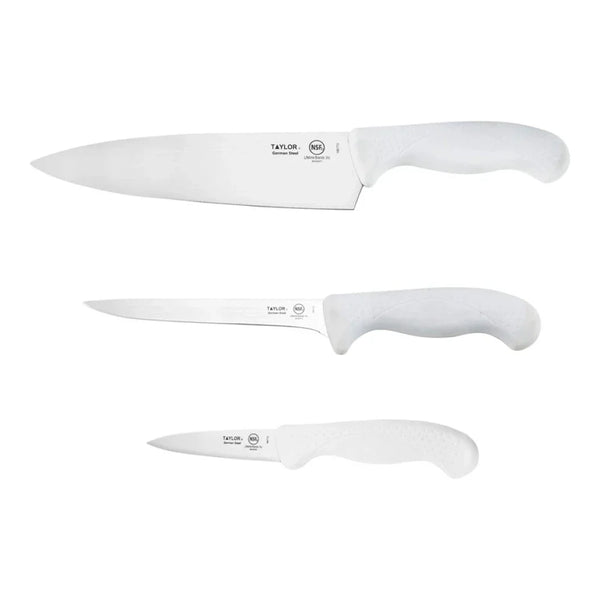 Taylor 5274195 White 3 Piece Knife Set