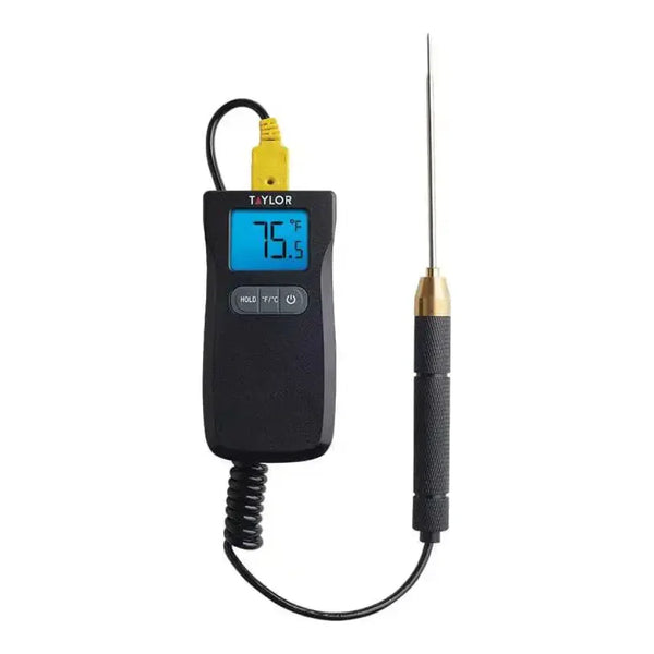 Taylor 5286498 Digital K-Type Probe Compact Thermocouple Thermometer, -58 to 662 F