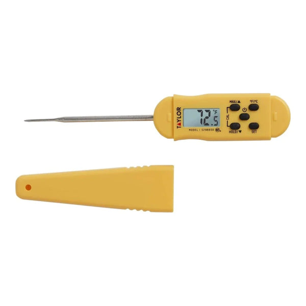 Taylor 5296650 Yellow Digital Pocket Thermocouple Thermometer, -40 to 450F