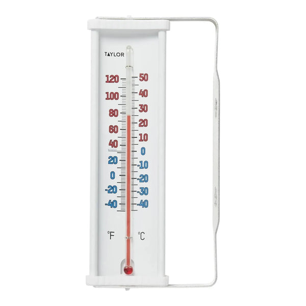 Taylor 5316N 8" Aluminum Window Thermometer, -60 to 120 F