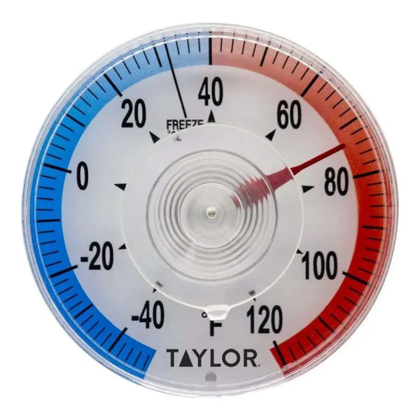 Taylor 5321N 3.5" Dial Suction Cup Window / Wall Thermometer, -40 to 120F