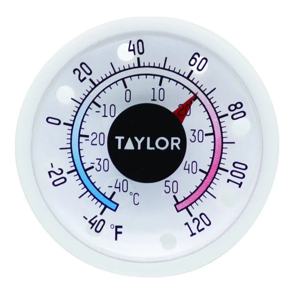 Taylor 5380N 1.75" Dial Stick-On Window / Wall Thermometer, -40 to 120 F