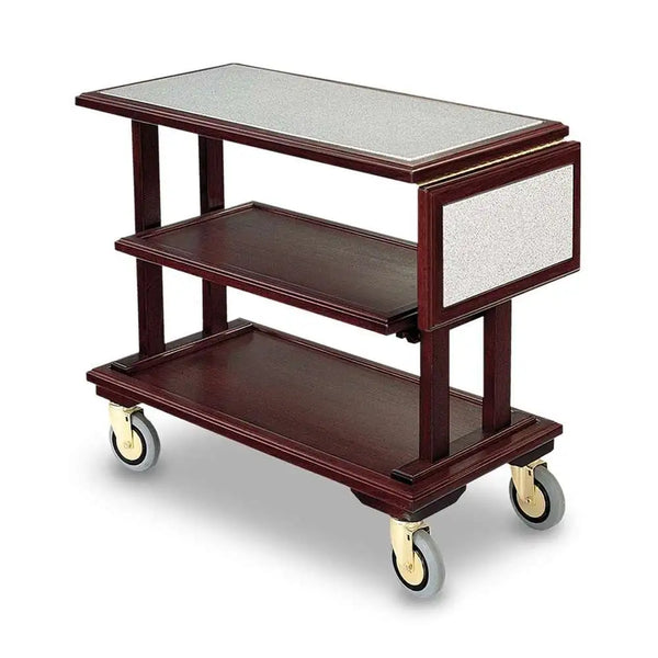 Forbes Industries 5539 18" Hardwood Service Cart - Open W/Solid Wood