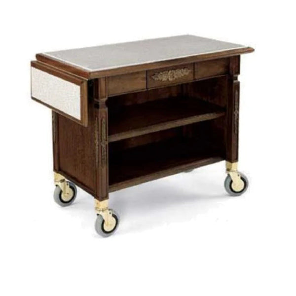 Forbes Industries 5578 20" Hardwood Service Cart - Solid Wood Square Legs - The Horecastore