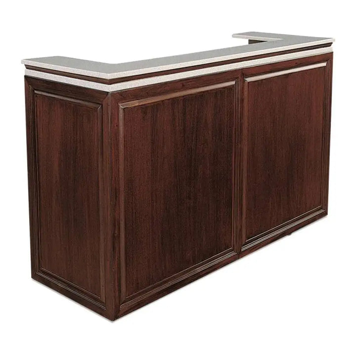 Forbes Industries 5767-6 27" Hardwood Mobile Bar - Avonite Top & Trim - The Horecastore