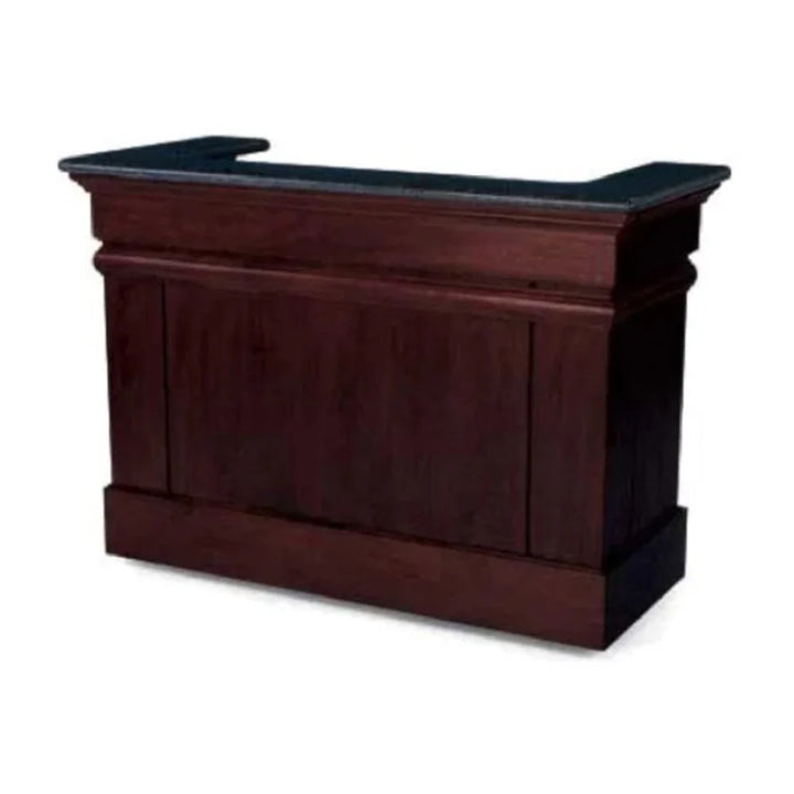 Forbes Industries 5781-5 30" Hardwood Mobile Bar (5 ft. length) Wood Veneer W/solid Wood Molding