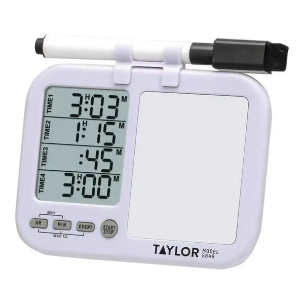 Taylor 5849 Digital 4 Event Timer with White Board