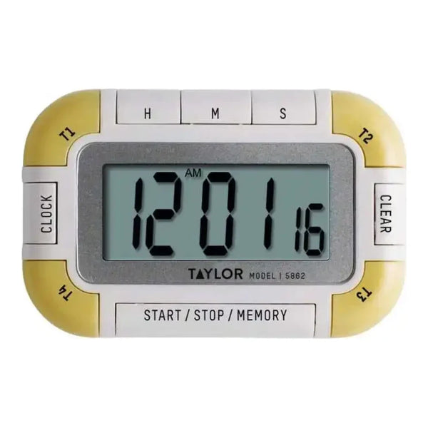 Taylor 5862 Digital 4 Event Timer With Clock