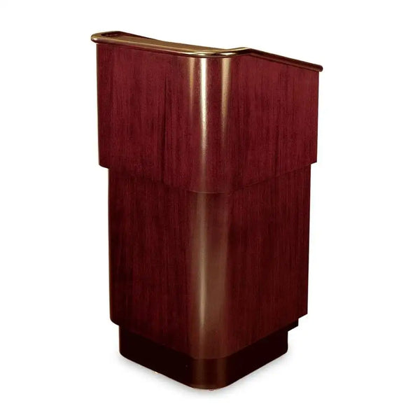 Forbes Industries 5901 27.5" Floor style Podium, Faceted Design in Wood Veneer