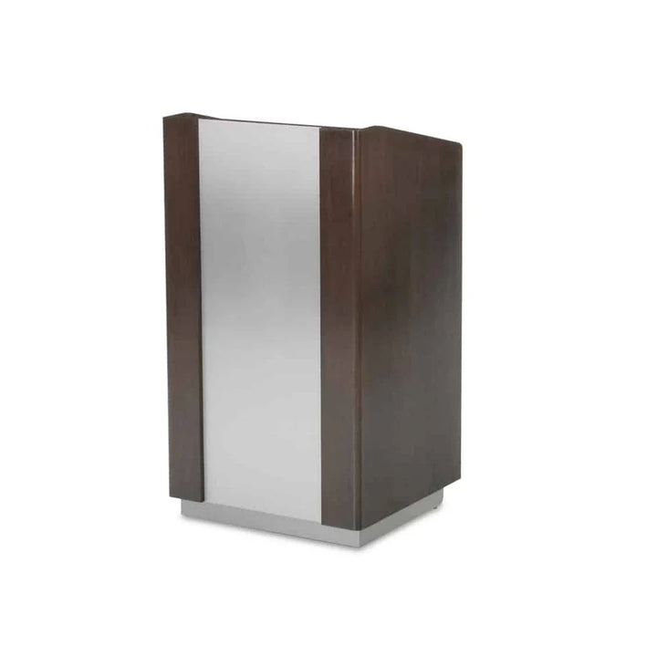 Forbes Industries 5908 25.5" Floor Style Podium - Wood Veneer Cabinet with Stainless Steel Accent