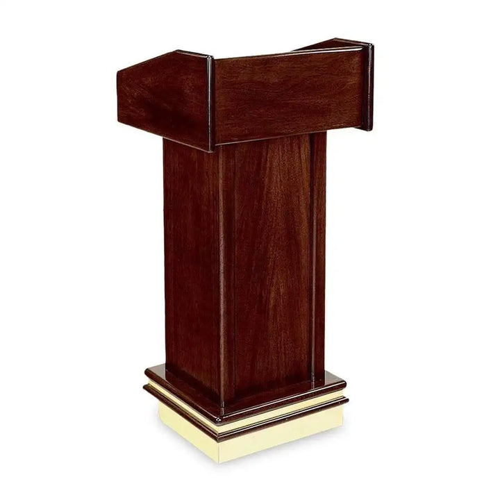 Forbes Industries 5912 22.5" Floor Style Podium - "I" Shaped Design, Solid Wood and Wood Veneer Cabinet