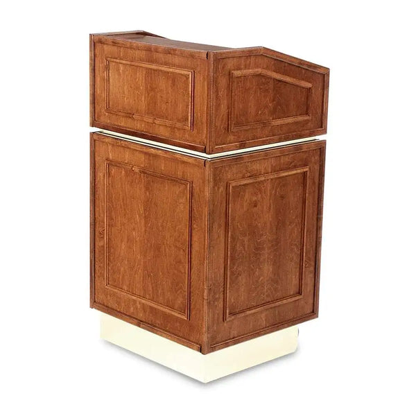 Forbes Industries 5918 26" Height-Adjustable Podium Wood Veneer Floor & Tabletop Convertible