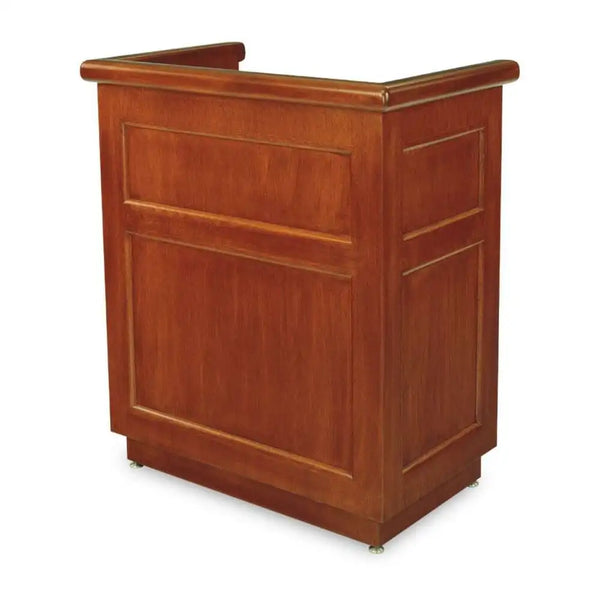 Forbes Industries 5936 41.5" Host Station, Raised Wood Design W/solid Wood Molding and a Avonite Work Counter