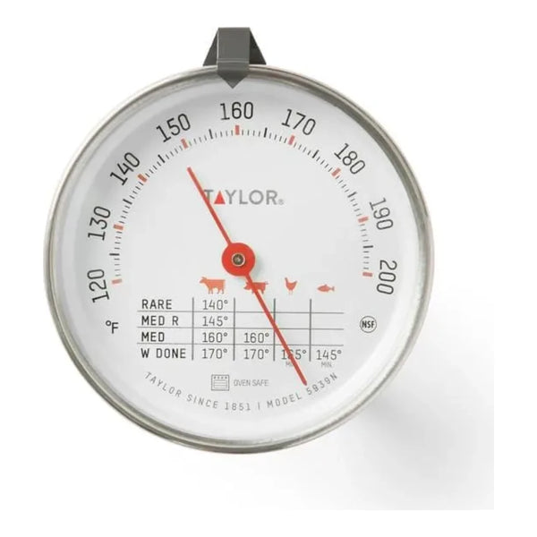 Taylor 5939N 3" Dial Meat Thermometer, 120 - 200 F