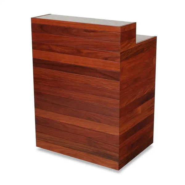 Forbes Industries 5941 34.5" Tropical Hardwood Outdoor/Indoor Host Station with Stainless Steel Cabinet