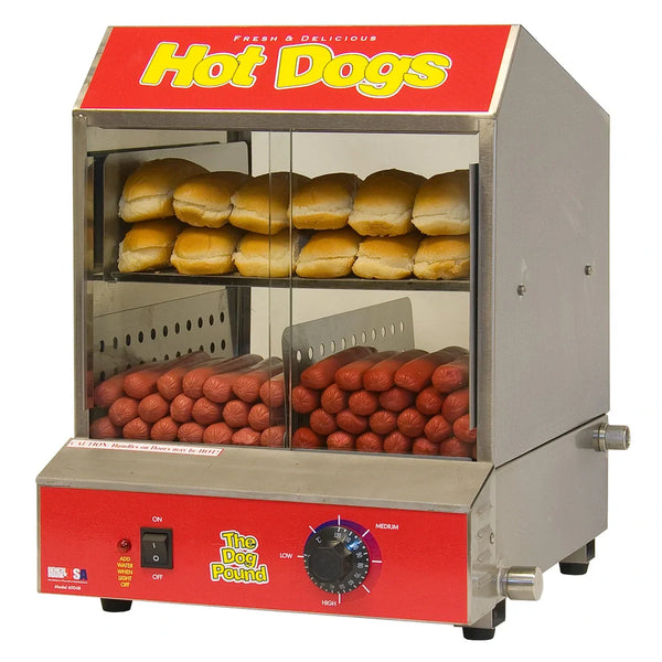 Winco 60048 Benchmark Dog Pound Hot Dog Steamer, 120V