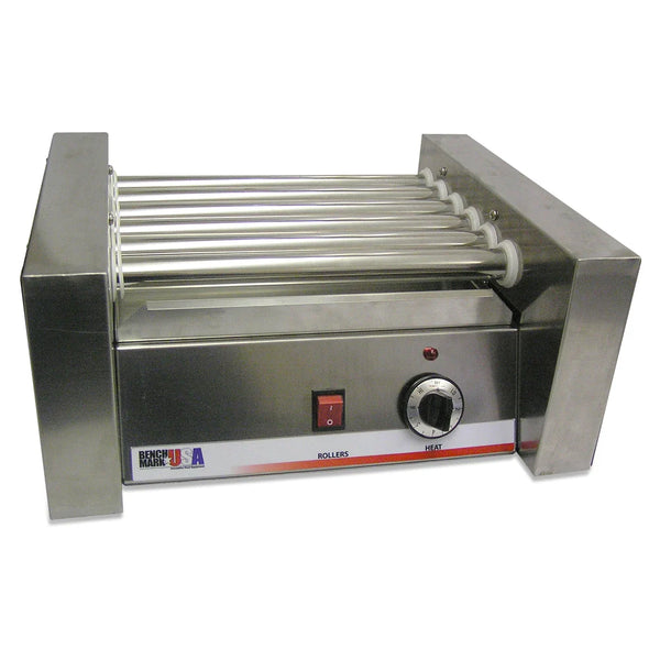 Winco 62010 Benchmark Stainless Steel 10 Hot Dog Roller Grill, 120V, 420W