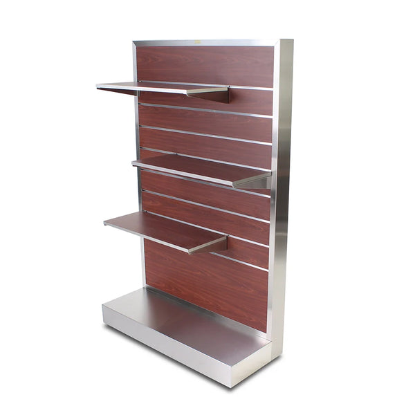 Forbes Industries 6563 20" Manhattan Series Executive Rolling Display, Brushed Stainless Steel Frame