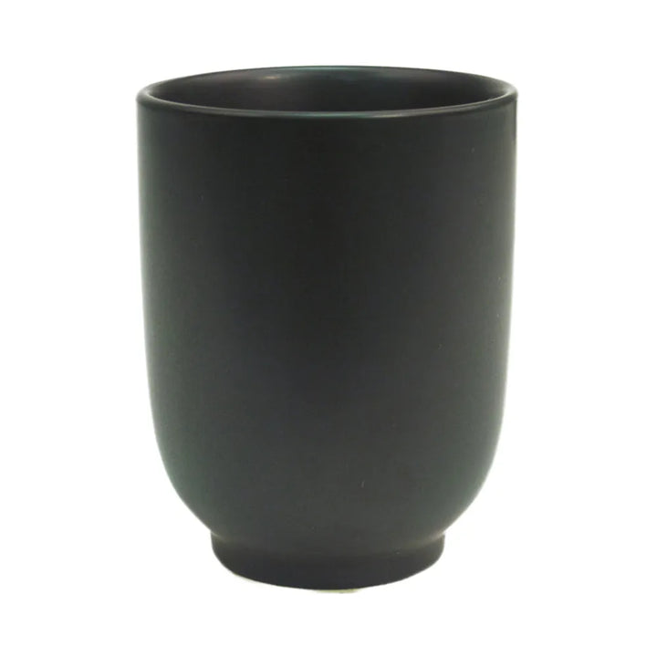 CAC China 666-1-BLK Cup 8oz Non-Glare Glaze Black 2 3/4" Case of 36 Pcs