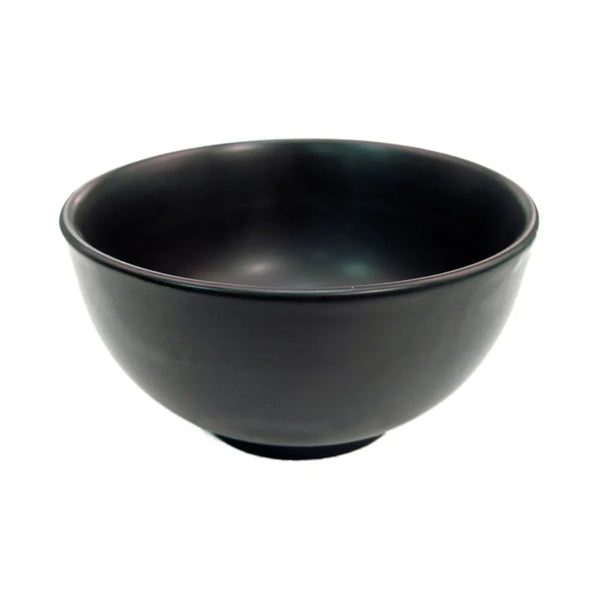 CAC China 666-4-BLK Rice Bowl 10 Oz Non-Glare Glaze Black 4 3/4" Case of 36 Pcs