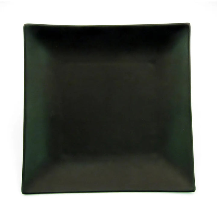 CAC China 666-5-BLK Square Plate Non-Glare Glaze Black 5" Case of 36 Pcs