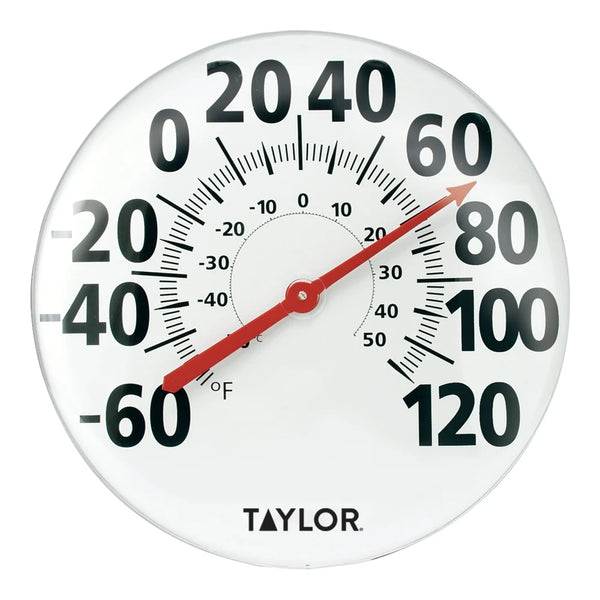 Taylor 681T 18" Metal Patio Thermometer, -60 to 120 F