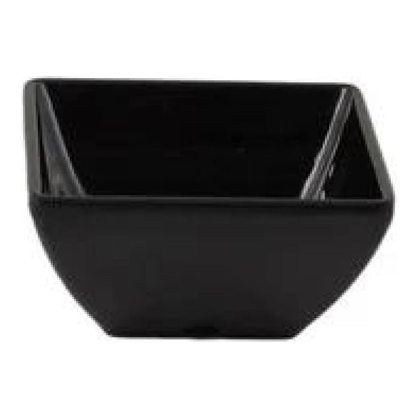 Thunder Group 69003BK 2-1/2 oz Melamine Square Bowl, Pack of 12