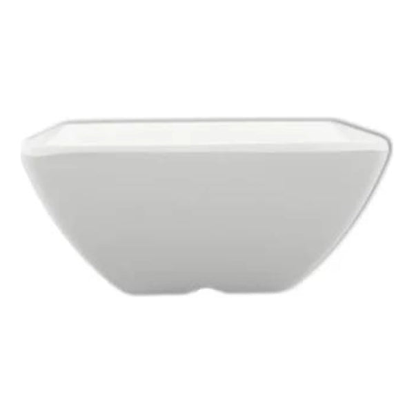 Thunder Group 69004WT 8 oz Melamine Square Bowl, Pack of 12