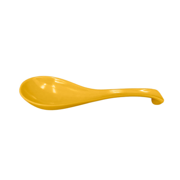 Thunder Group 7000Y 6-3/8" Melamine Spoon, Pack of 12