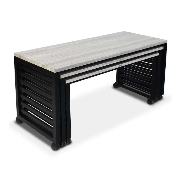 Forbes Industries 7435 30" Fiji Series Executive Nesting Tables - Set of 3 Tables with Powder Epoxy Painted Steel Farmes