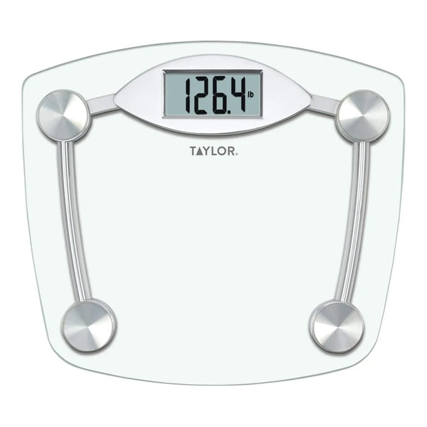 Taylor 75064192 400 lb. Digital Glass Chrome Bathroom Scale