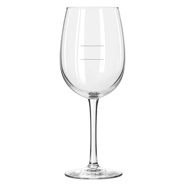 Libbey 7533-1178N 16 oz. Vina Wine Glass with Etched Pour Lines - Case of 12 Pcs