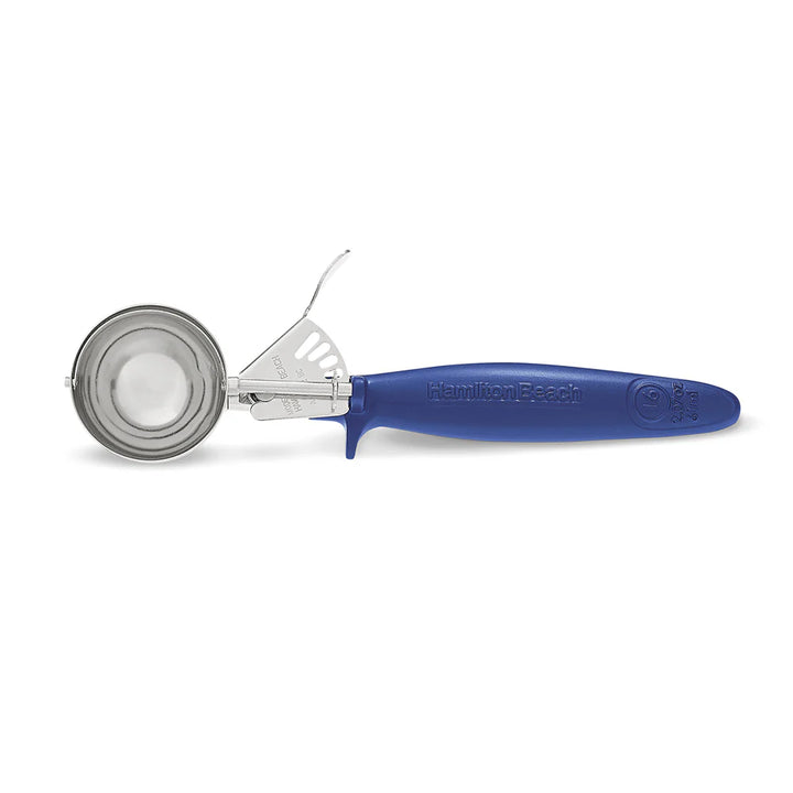 Hamilton Beach 80-16 #16 Blue Thumb Press Scooper with Ergonomic Handle