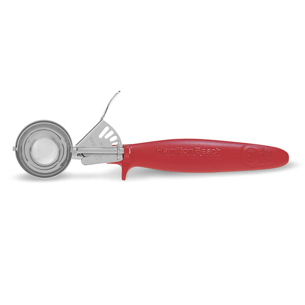 Hamilton Beach 80-24 #24 Red Thumb Press Scooper with Ergonomic Handle