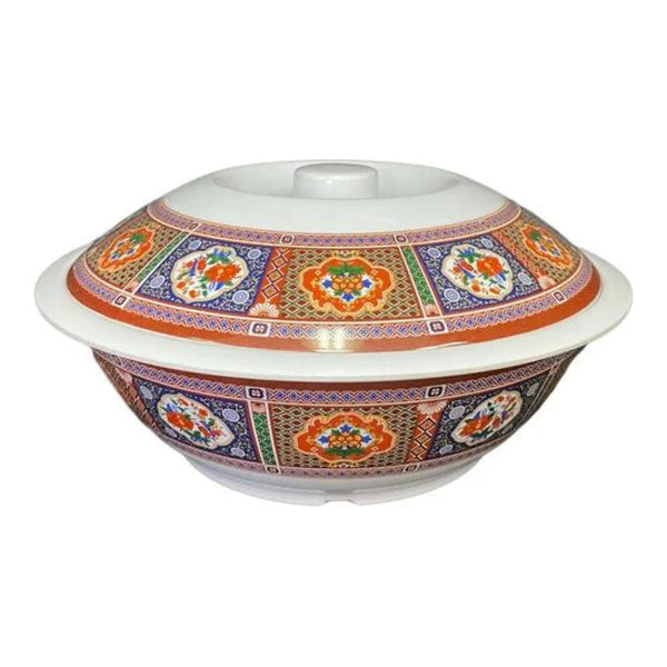 Thunder Group 8010TP 75 oz Melamine Serving Bowl with Lid