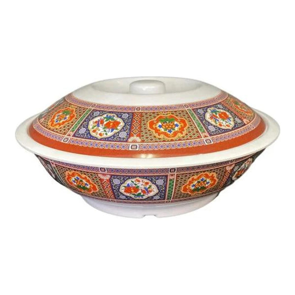 Thunder Group 8011TP 80 oz Melamine Serving Bowl with Lid