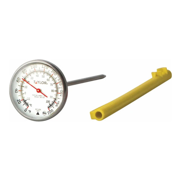 Taylor 8018N 1.75" Instant Read Pocket Probe Dial Thermometer, 0 to 220 F