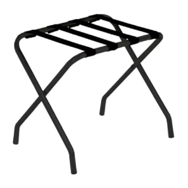 Forbes Industries 801-EN 24" Luggage Rack, Textured Black (Powder-epoxy) Without Back Bar - The Horecastore