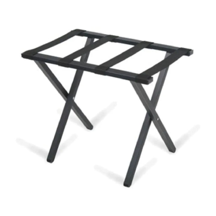 Forbes Industries 804-EN 16" Luggage Rack, Rectangular Steel Tube With a Textured black powder-epoxy finish. - The Horecastore