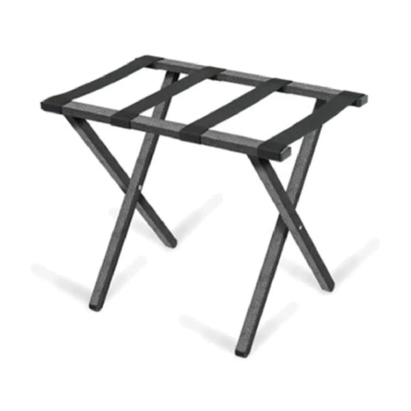 Forbes Industries 804-SV 24.25" Luggage Rack, Rectangular Steel Tube with a Silver Vein Powder-epoxy Finish - The Horecastore