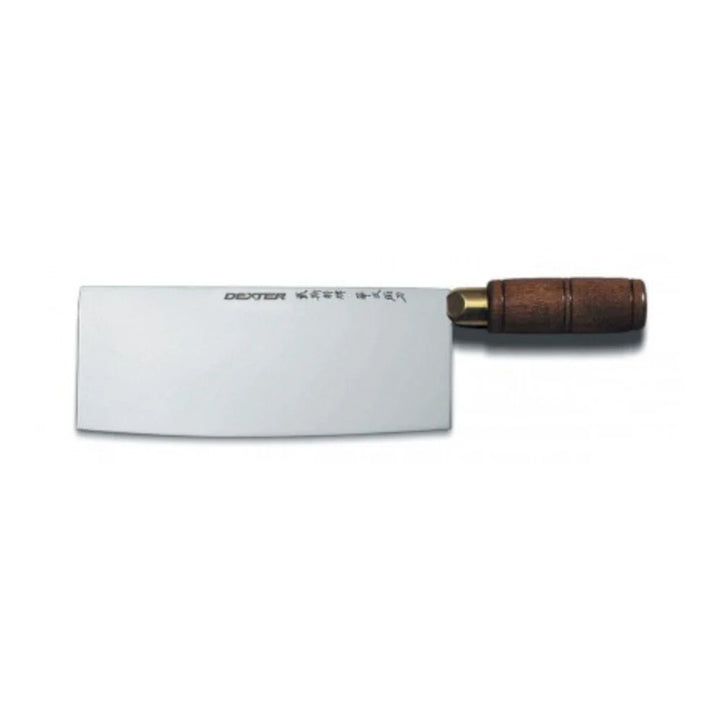 Dexter Russell 08051 Traditional 8" x 3 1/4" Chinese Chef's Knife Walnut Handle - 8915