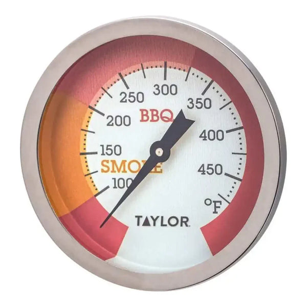 Taylor 814GW 2.75" Dial Grill Smoker Thermometer, 100 - 475 F