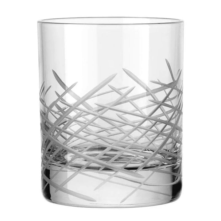 Libbey 9034/69477 9 oz. Modernist Crosshatch Rocks Glass - Case of 24 Pcs