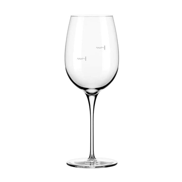 Reserve by Libbey 9123/U226A 16 oz. Wine Glass with Corscrew Markings & Pour Control - Case of 12 Pcs