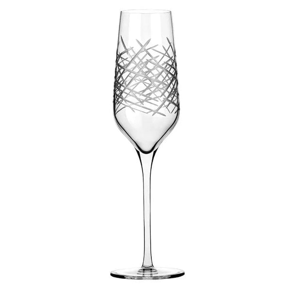 Libbey 9332/69477 8 oz. Prism Flute Glass - Case of 12 Pcs