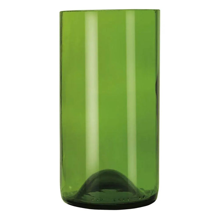 Libbey 97284 16 oz. Customizable Green Repurposed Wine Bottle Tumbler - Case of 12 Pcs